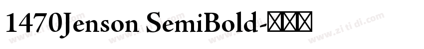 1470Jenson SemiBold字体转换